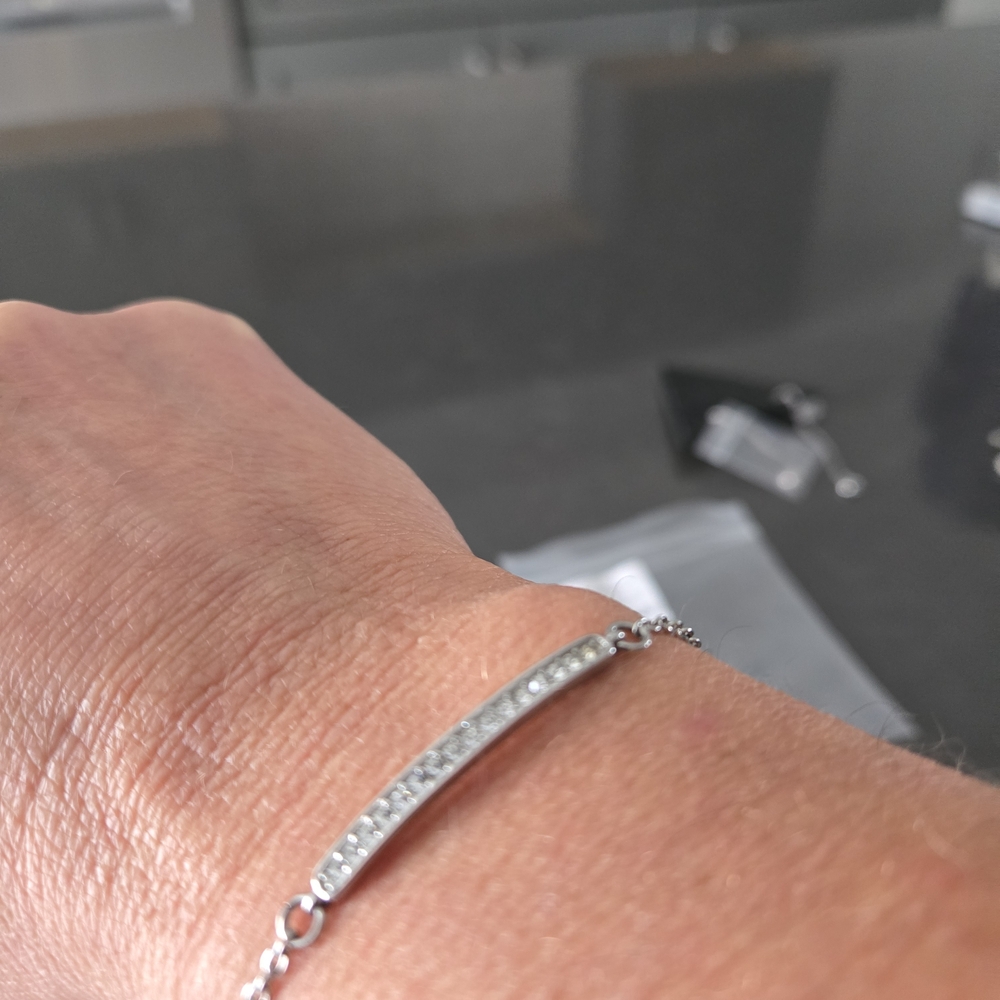 Altar'd State Silver Bracelet with Crystal Details
